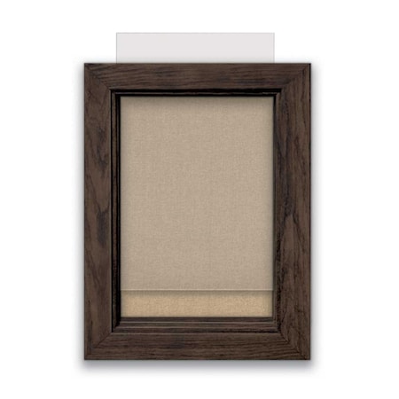 United Visual Products Indoor Enclosed Combo Board, 72"x36", Black Frame/Burgundy & Rubber UVCB7236B-BURGUN-RUBBER